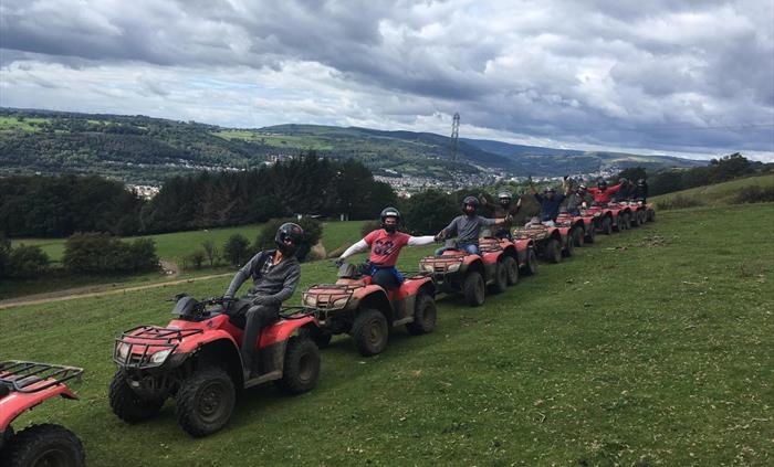 Quad Biking at Taff Valley